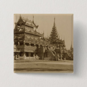 Das Hman Kyaung oder das Glaskloster, Birma Button