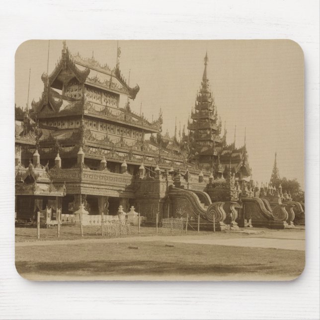 Das Hman Kyaung oder das Glaskloster, Birma Mousepad (Vorne)