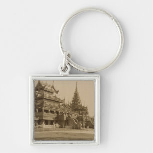 Das Hman Kyaung oder das Glaskloster, Birma Schlüsselanhänger