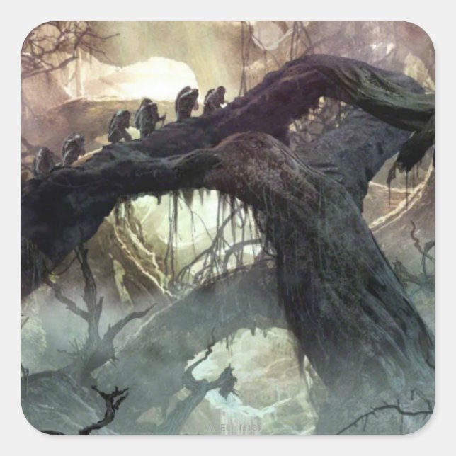 DAS HOBBIT : DESOLATION VON SMAUG™ Concept Art. 2 Quadratischer Aufkleber (Vorderseite)