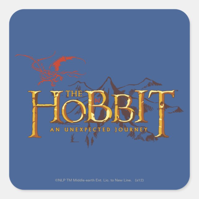 DAS HOBBIT: EINE UNERWARTETE REISE™ QUADRATISCHER AUFKLEBER (Vorderseite)