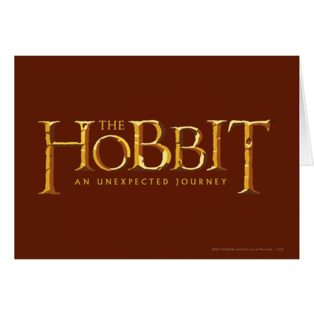 Das Hobbit Logo Gold (Vorderseite (Horizontal))
