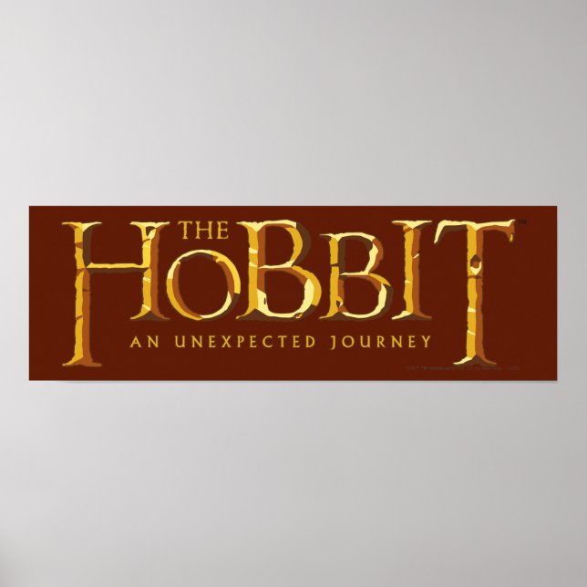 Das Hobbit Logo Gold Poster (Vorne)