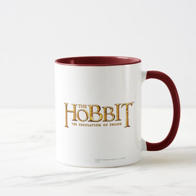 Das Hobbit-Logo - Gold Tasse (Rechts)