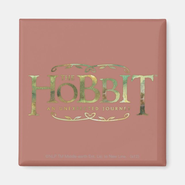 Das Hobbit Logo Green Magnet (Vorne)