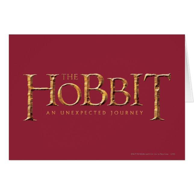 Das Hobbit-Logo ist texturiert (Vorderseite (Horizontal))