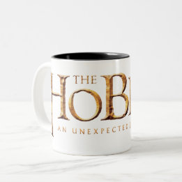 Das Hobbit-Logo ist texturiert Zweifarbige Tasse