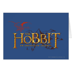 Das Hobbit-Logo über Berge