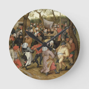 Das Hochzeits-Fest Runde Wanduhr