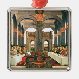 Das Hochzeits-Fest Silbernes Ornament