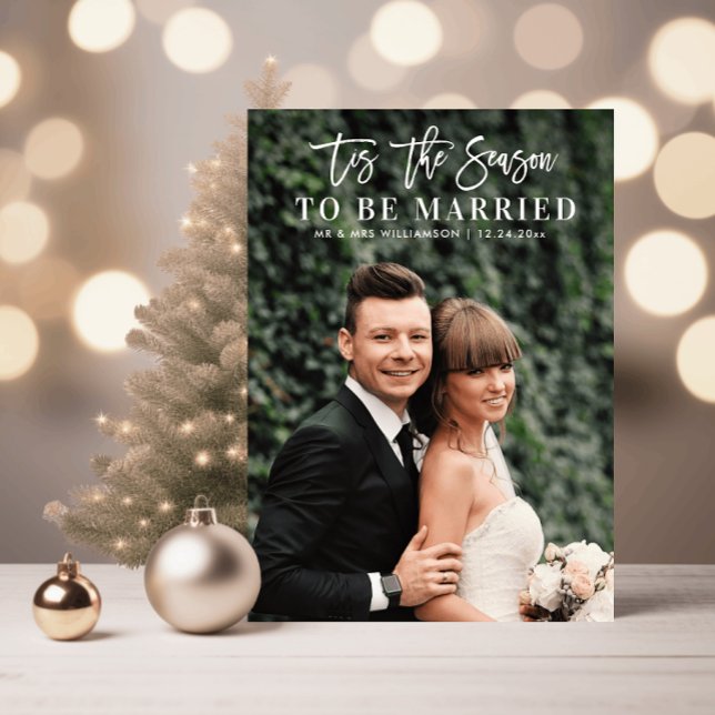 Das Hochzeitsankündigung-Foto der Saison Dankeskarte (Von Creator hochgeladen)