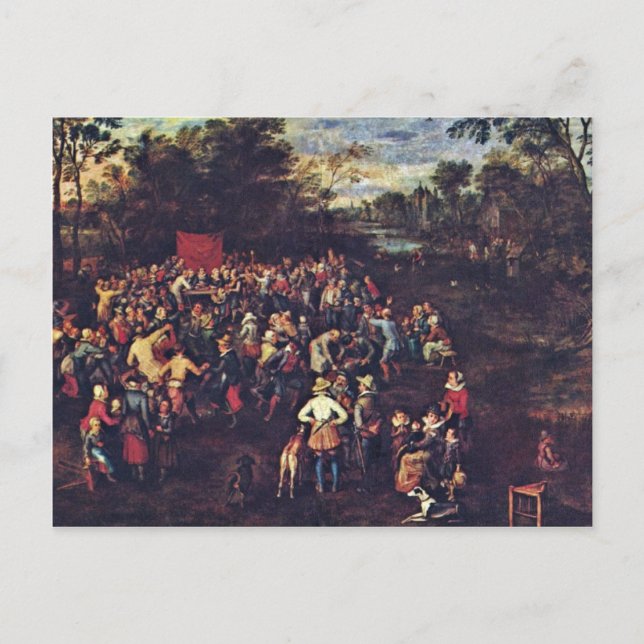 Das Hochzeitsbankett von Bruegel D. Ä. Jan (Best Q Postkarte (Vorderseite)