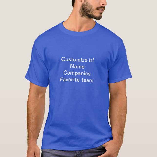 Das hohe Hanes T-Shirt_ der Männer fertigen es T-Shirt (Vorderseite)
