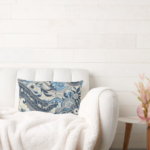 Das Home Studio Indigo Bloom  Lendenkissen