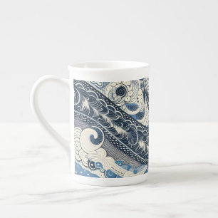 Das Home Studio Indigo Blüte Prozellantasse