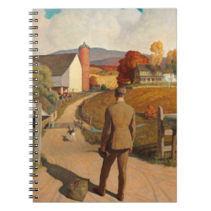 Das Homecoming, 1945 von Newell Convers Wyeth Notizblock