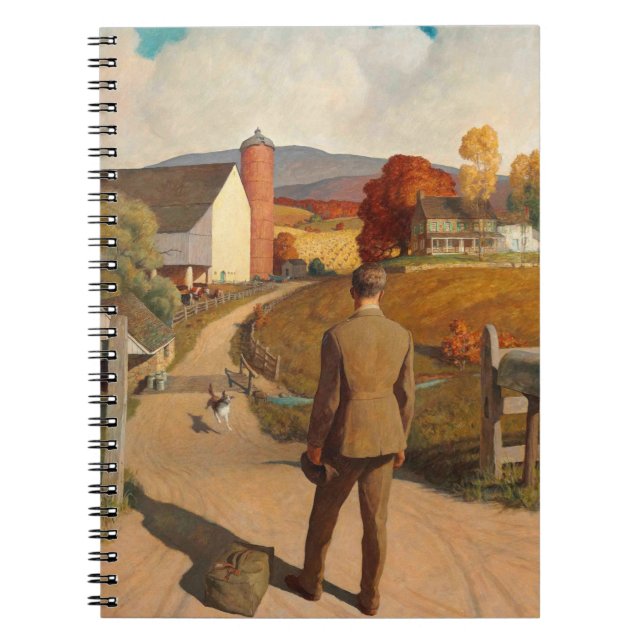 Das Homecoming, 1945 von Newell Convers Wyeth Notizblock (Vorderseite)