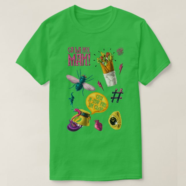 Das HOMEY-Muster T-Shirt (Design vorne)