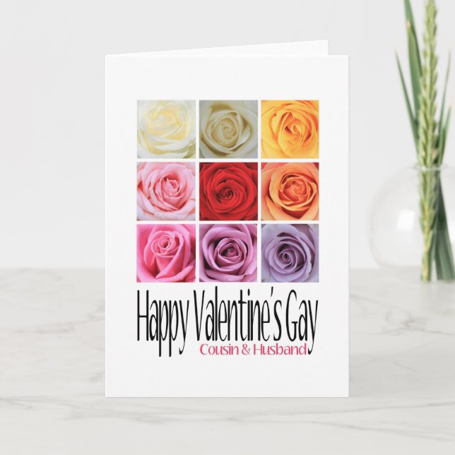 Das Homosexuelle Cousinund Ehemannvalentines, Feiertagskarte (Vorderseite)