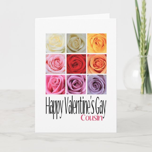 Das Homosexuelle Cousinvalentines, Feiertagskarte (Vorderseite)