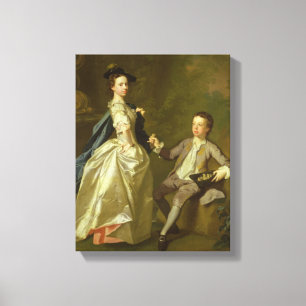 Das Hon. Rachel Hamilton und ihr Bruder Leinwanddruck