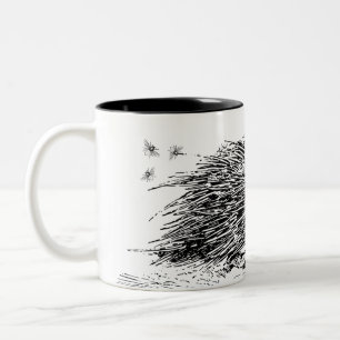 Das Honeyed Spulen-Stachelschwein Zweifarbige Tasse