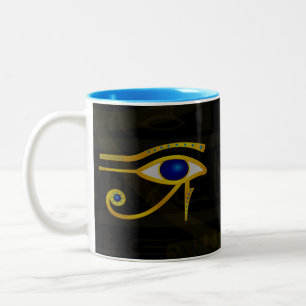 Das Horusauge Zweifarbige Tasse