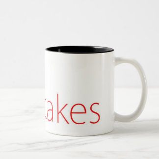 Das Hotcakestextlogo Zweifarbige Tasse