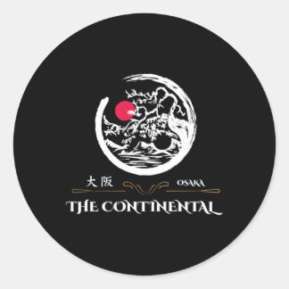 Das Hotel Continental Osaka Runder Aufkleber