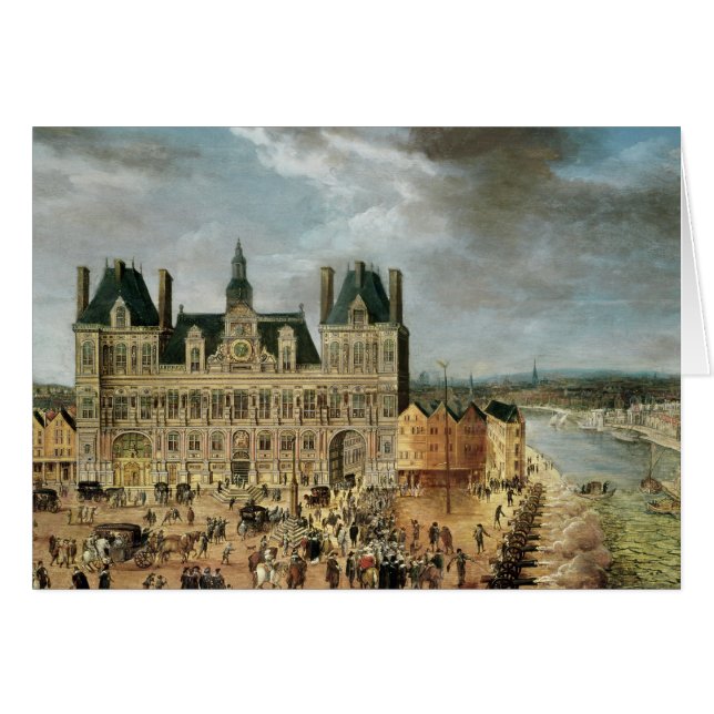 Das Hotel de Ville, Place de Greve (Vorderseite (Horizontal))