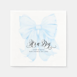 Das Hotel ist ein Boy Blue Bow Modern Elegant Baby Serviette