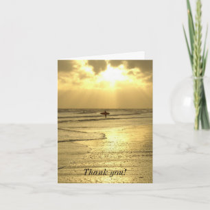 Das Hotel ?The Beach? im ?Sunset? Dankeskarte