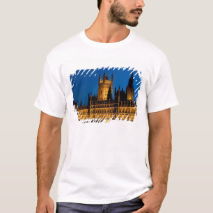 Das Houses of Parliament bei Nacht in der Stadt T-Shirt