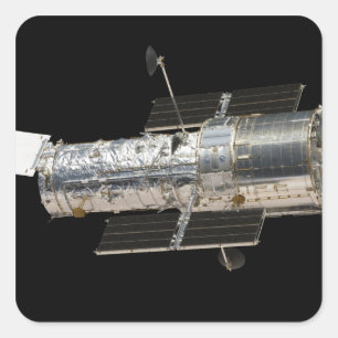 Das Hubble-Weltraumteleskop Quadratischer Aufkleber