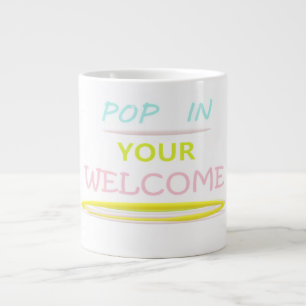 Das hübsche Design in lila Farben Jumbo-Tasse