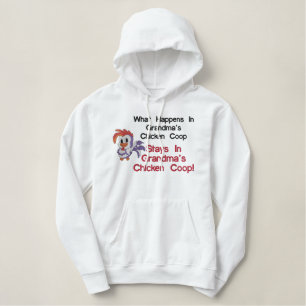 Das Huhn-Korb-gesticktes Shirt der Großmutter