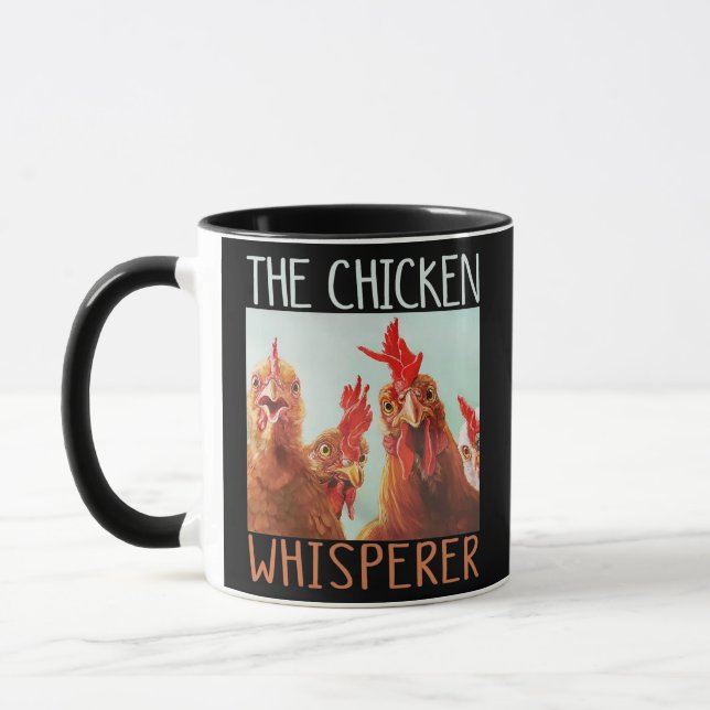 Das Hühnerflüstern Funny Chicken Lover Geflügel Tasse (Links)