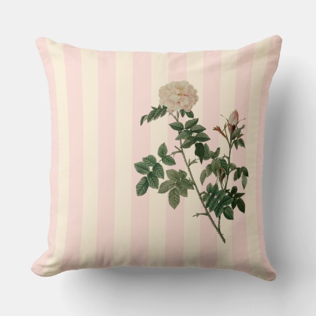 Das Hummingbird's Rose Garden Throw Kissen (Vorderseite)