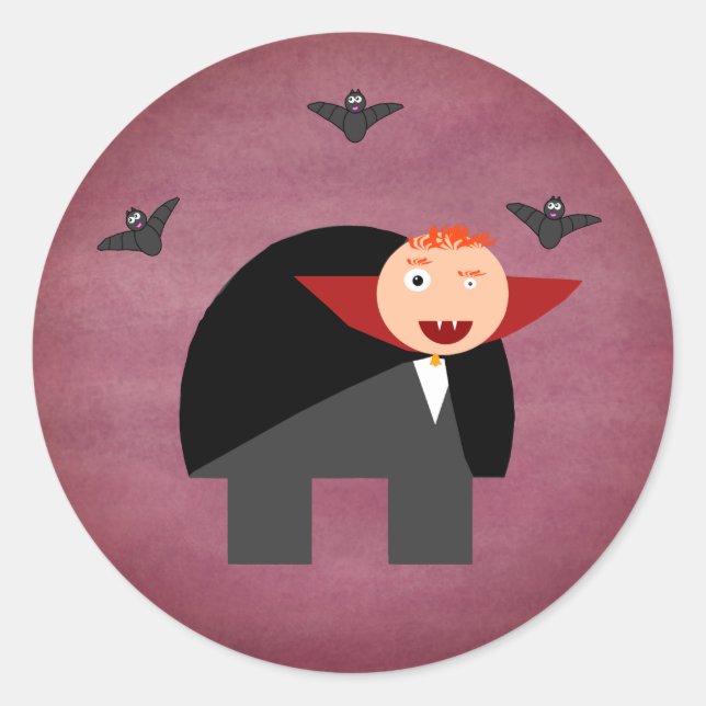 Das Hunchback als Vampirkleber Runder Aufkleber (Vorderseite)
