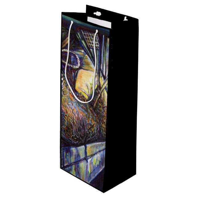 Das Hurling-Schicksal des Lebens Geschenktüte Für Weinflaschen (Vorderseite Schrägansicht)