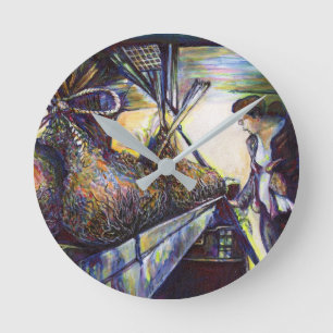 Das Hurling-Schicksal des Lebens Runde Wanduhr