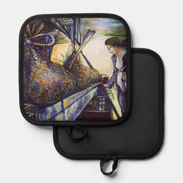 Das Hurling-Schicksal des Lebens Topflappen (Vorderseite/Rückseite)