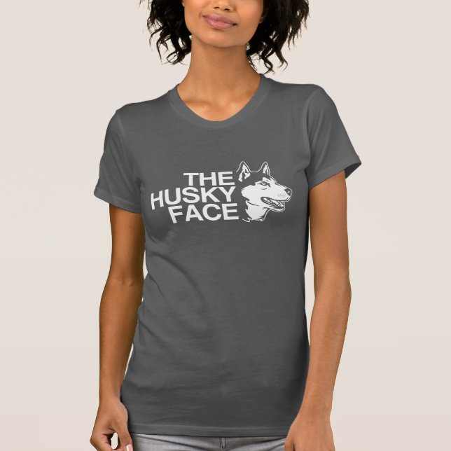 Das Husky-Gesicht, das sibirische Husky-Hund-Gesic T-Shirt (Vorderseite)