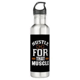 Das Husteln für das Training des Muskelspiels Edelstahlflasche