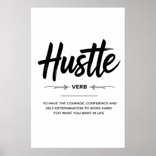 Das Hustle-Mindset Poster