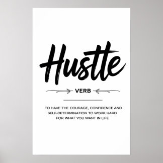 Das Hustle-Mindset Poster