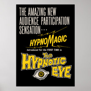 Das hypnotische Augen-Film-Plakat Poster