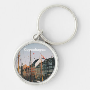 Das ikonische Nyhavn, Kopenhagen, Dänemark Schlüsselanhänger