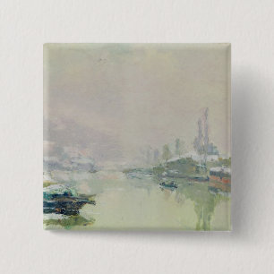 Das Ile Lacroix unter Schnee, 1893 Button