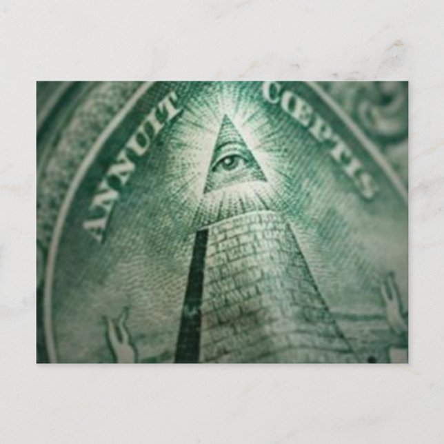 Das Illuminati Auge Postkarte (Vorderseite)